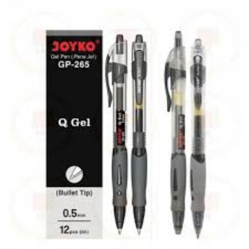 

pulpen Joyko Gel Gp 265 Hitam 1 pack isi 12 pcs