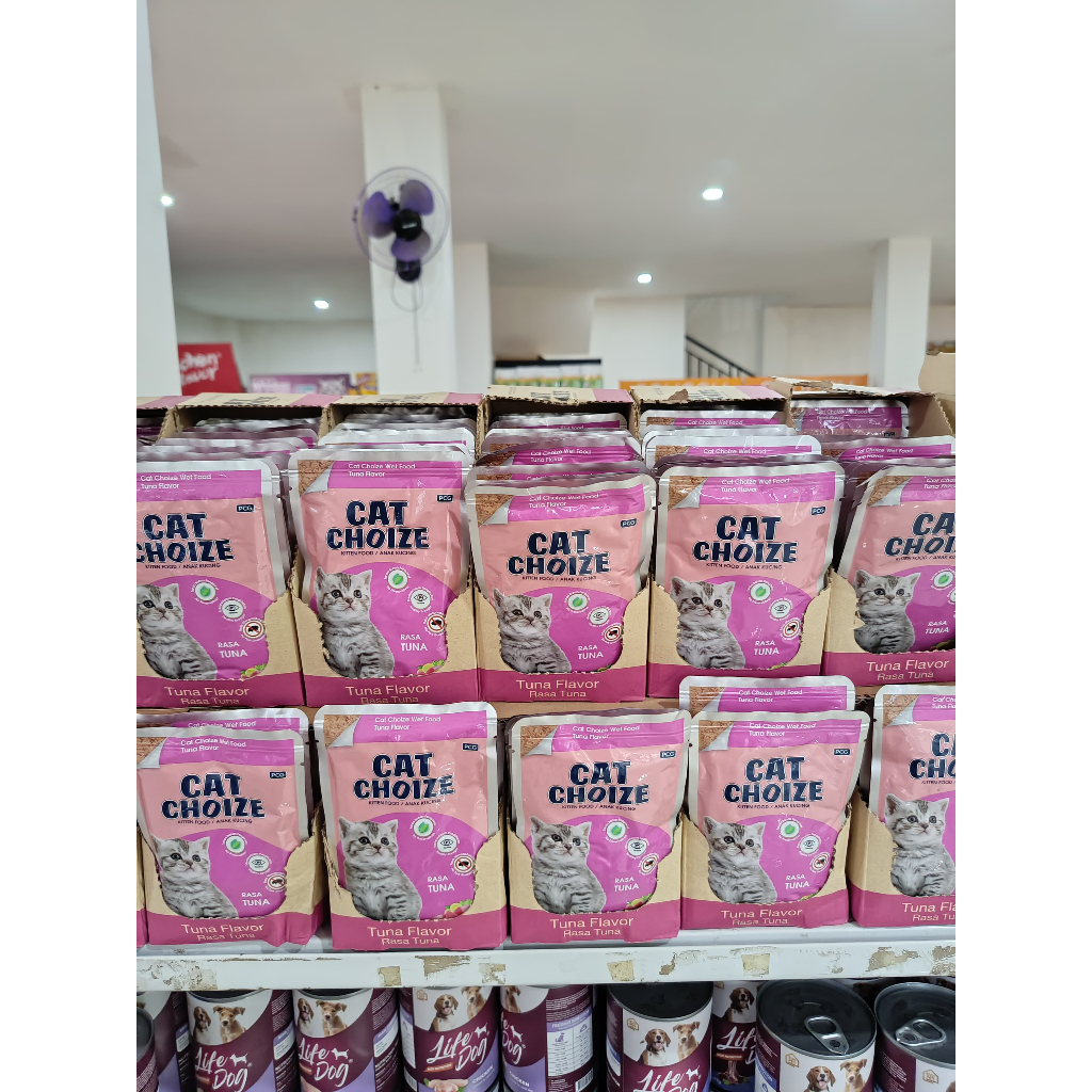 cat choize wet food cat choize kitten food wet food sachet rasa tuna 75gr makanan kucing cat choize 