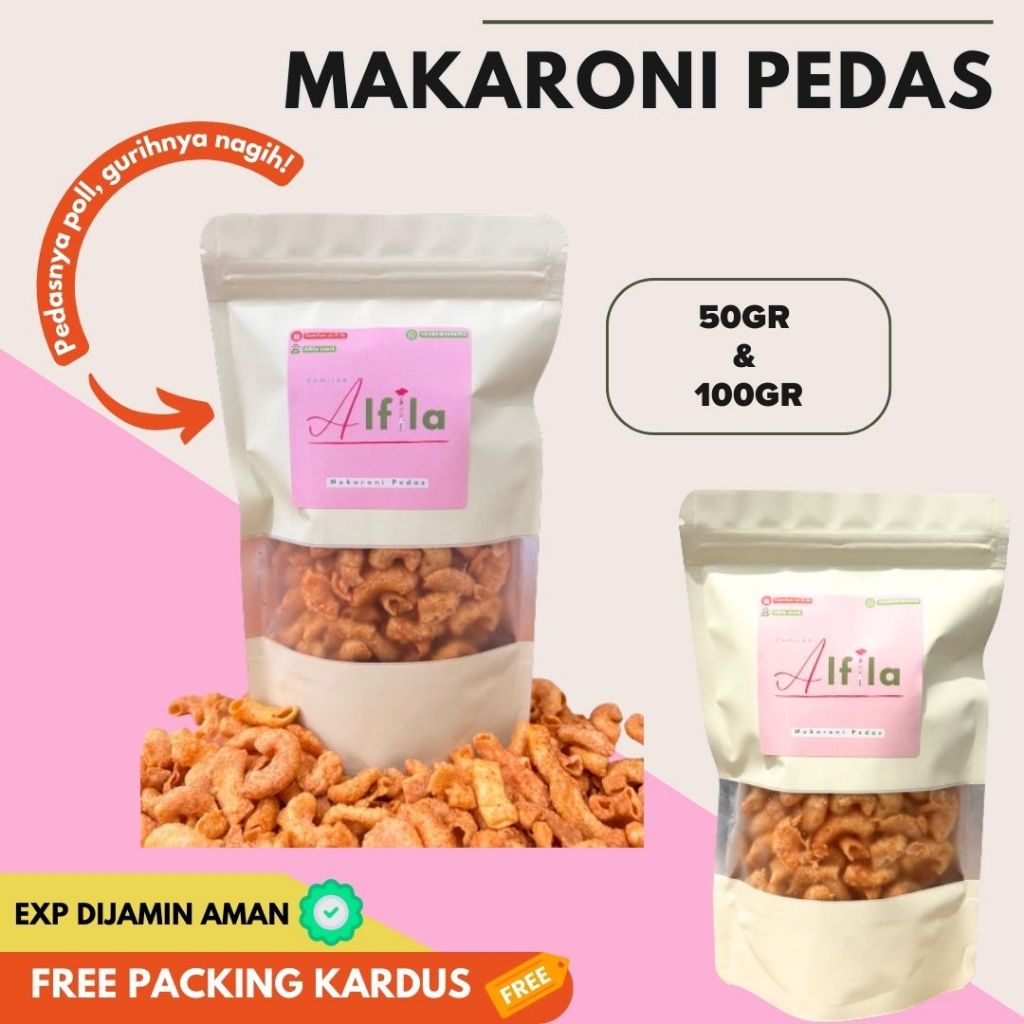 

MAKARONI PEDAS snack cemilan keripik pikda kripset makanan pedas