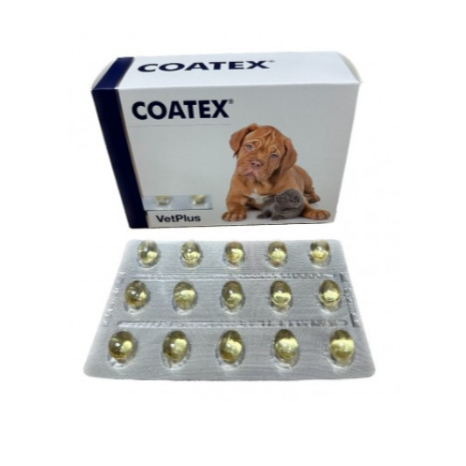 COATEX EFA CAPS VETPLUS VITAMIN KULIT BULU ANJING & KUCING