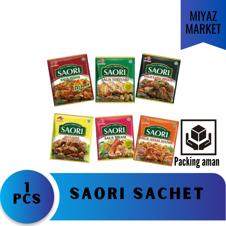 

❤MIYAZMARKET❤ saori Saus Tiram Sachet Ecer / Saori Saus Teriyaki Ecer Sachet