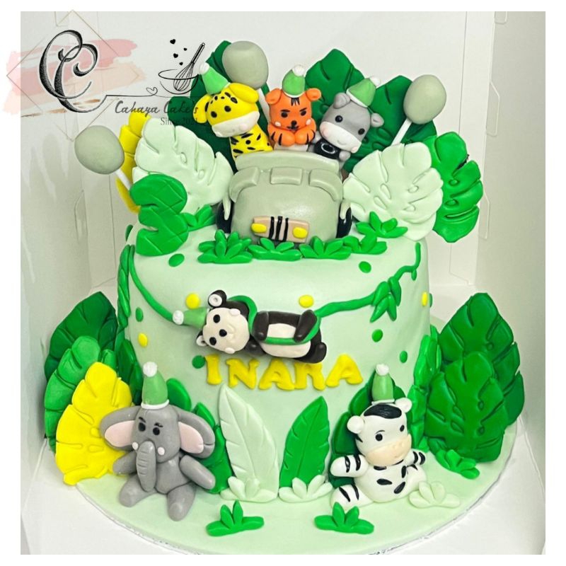 

Animal Cake / Kue Ulang Tahun Hewan / Kue Ultah Anak / Safari Cake