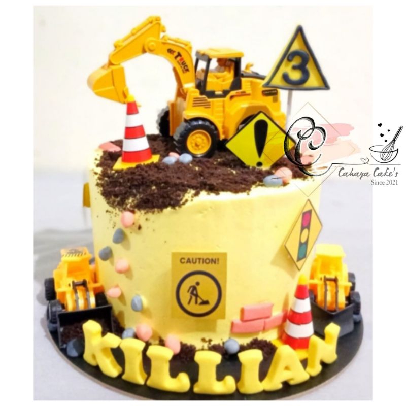 

Excavator Cake / Kue Ulang Tahun Mobil Kontruksi / Kue Ultah Mobil Beko