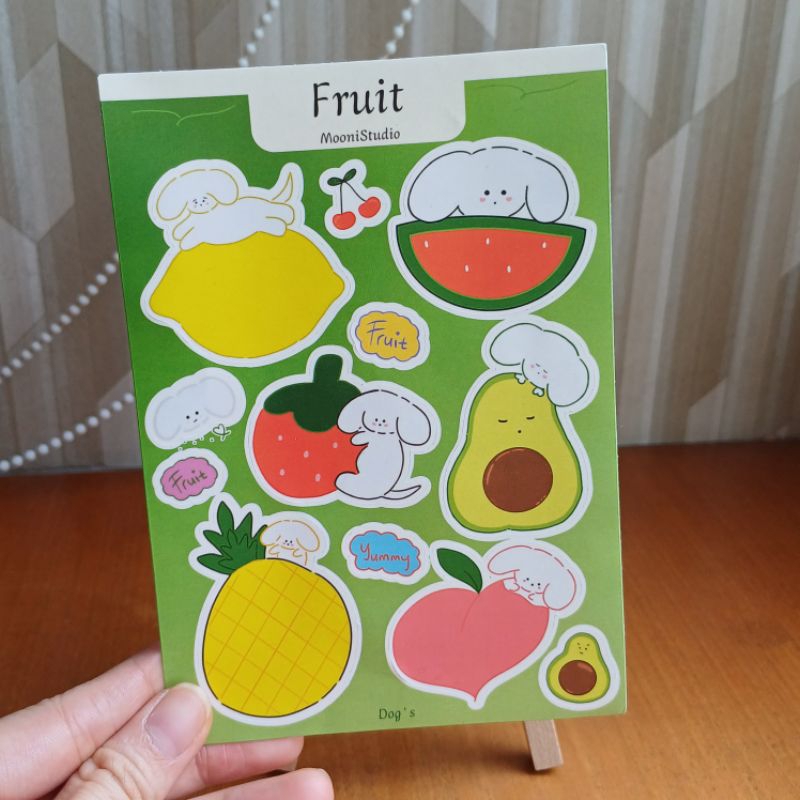 

Moonistudioo | Mooni Fruit Theme Sticker Sheet Kiss Cut