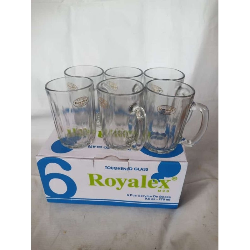 Gelas royalex tangkai FM-300 Ukuran 270 ml 
 / box/ 6 pc