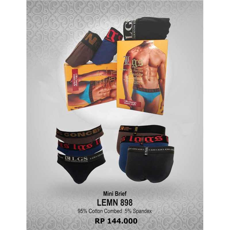 celana dalam lgs | cd lgs ~LGS BRIEF (isi 3)