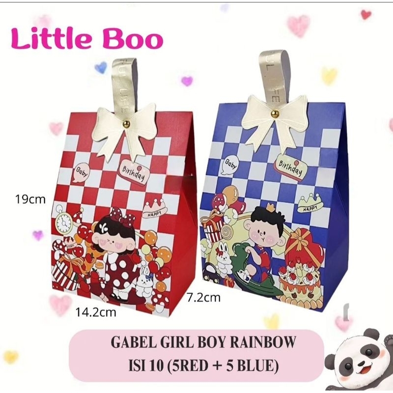 

(Isi10) Gabel Box Motif / Kotak Snack Birthday / Kotak Makanan Ulang Tahun Hampers