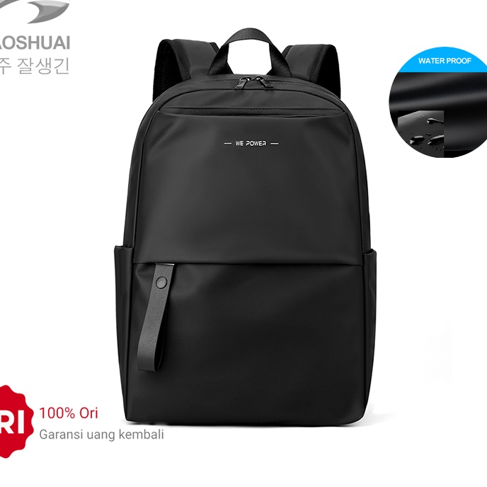 KF7 Tas Ransel Pria HAOSHUAI 1234 Tas Laptop Pria Wateroof BAEOS