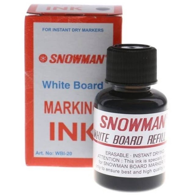 

BARANG TERUPDATE Isi Ulang Tinta Spidol WBI2 Snowman White Board Marking Ink