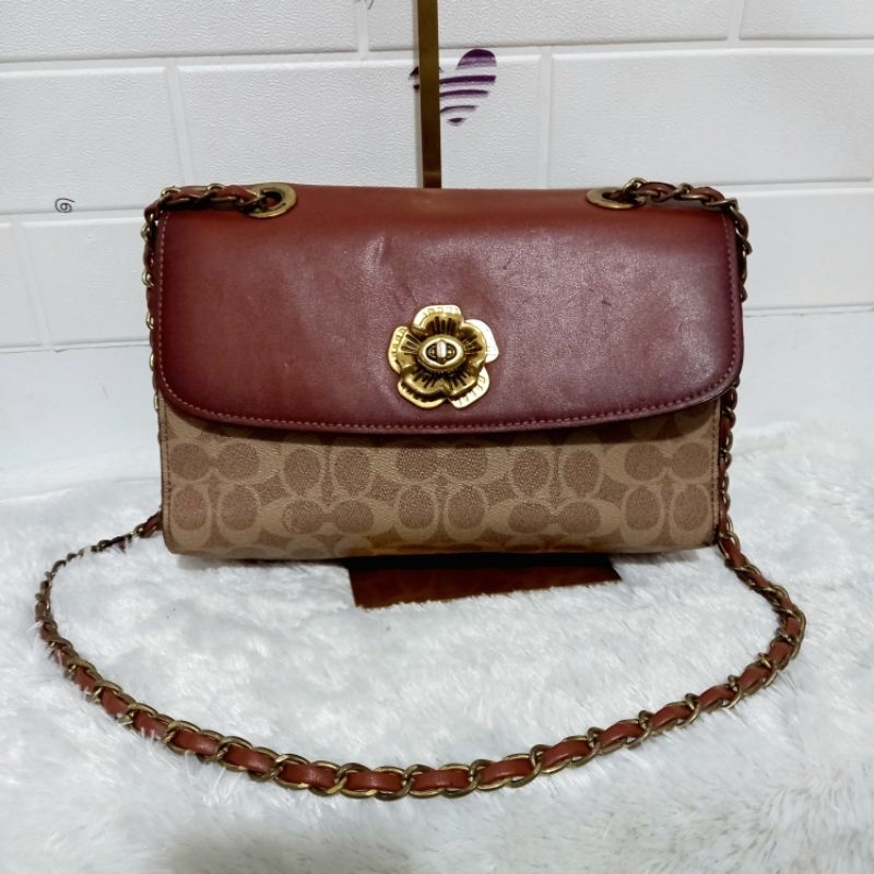 COACH BAG - TAS COACH PRELOVED ORIGINAL - TAS SELEMPANG BAHU WANITA