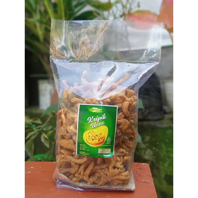 

keripik usus ayam kemasan 500gram free kardus