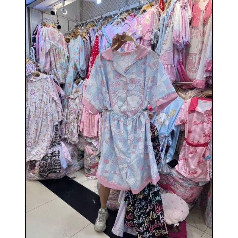 Macaron Hombeth Pajamas Jumbo / Oneset Celana Pendek Jumbo