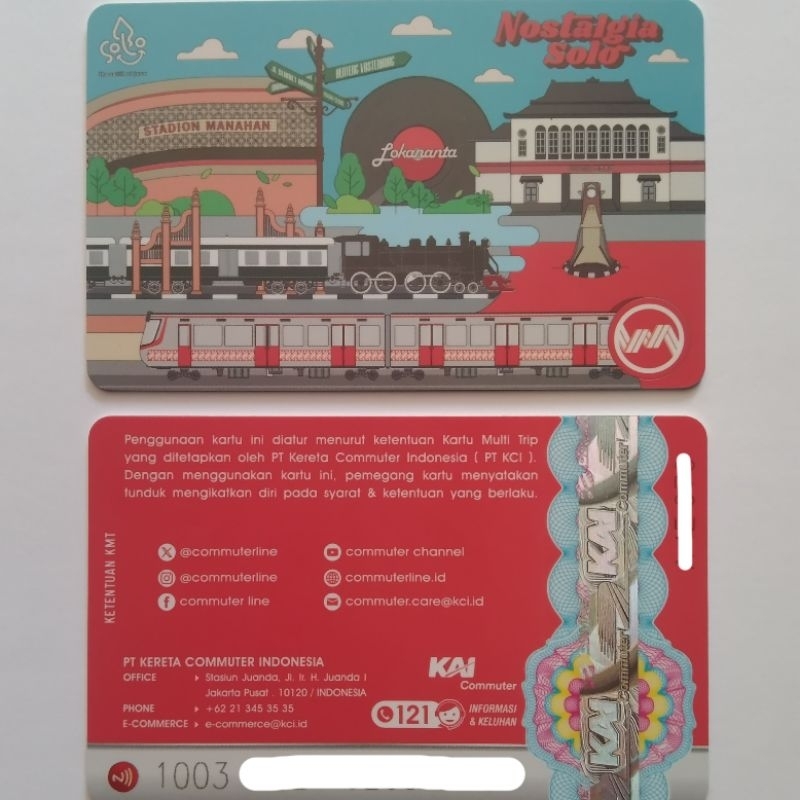 Kartu Multi Trip [KMT] KRL Edisi Nostalgia Solo