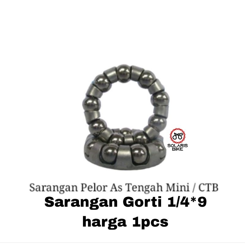 Sarangan Pelor Gotri As Tengah 1/4 x 9 Mini MTB CTB Federal dll