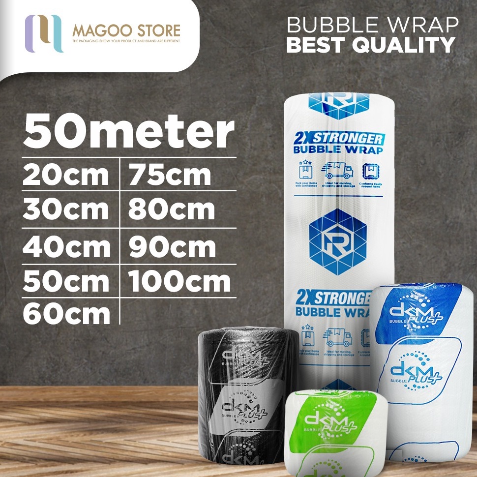 

Fresh Product Bubble Wrap Roll Premium Rusfet 5m Plastik Bubble Packing DKM PLUS
