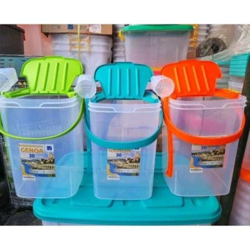 KONTAINER ES EZ BIGGY HOME 30 LITER kontainer es buah toples air dengan gayung tempat air dengan
