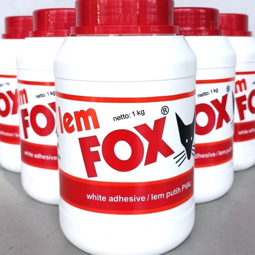 

Lem Putih FOX Botol 1 Kg Lem PVC 1kg x I1B5