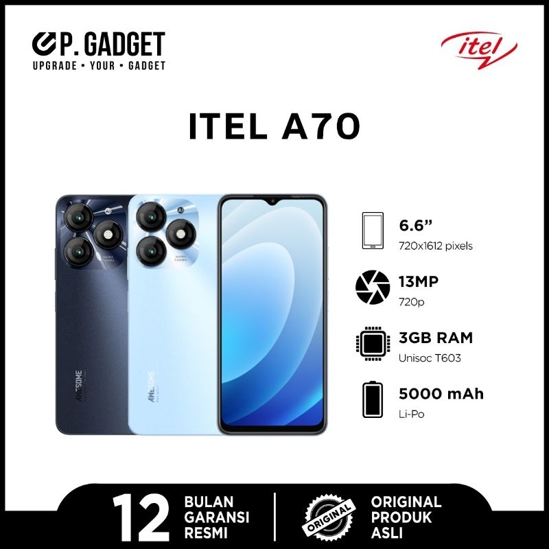 ITEL A70 RAM 4+8/256GB (BARU)PONTIANAK