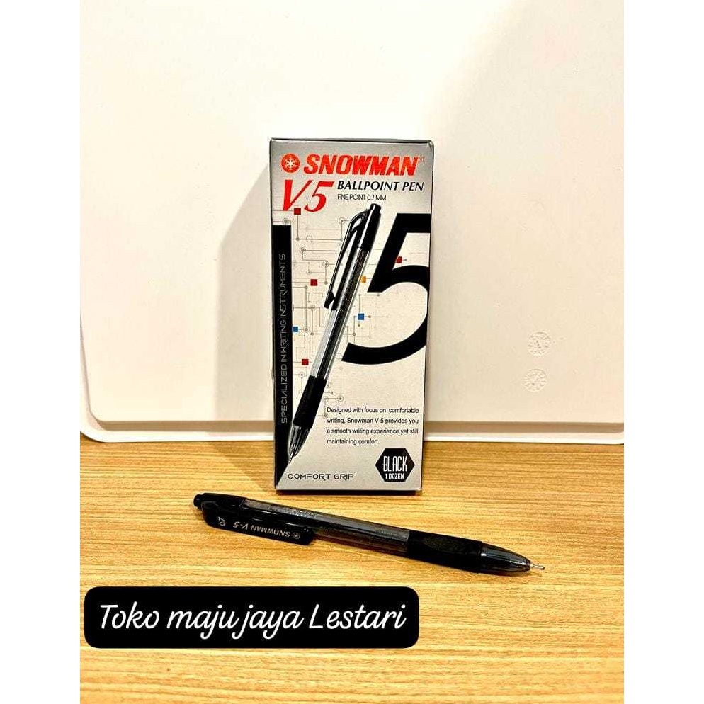 

PULPEN BOLPOIN SNOWMAN V5 FINE POINT 7MM CETEKAN x J1V2