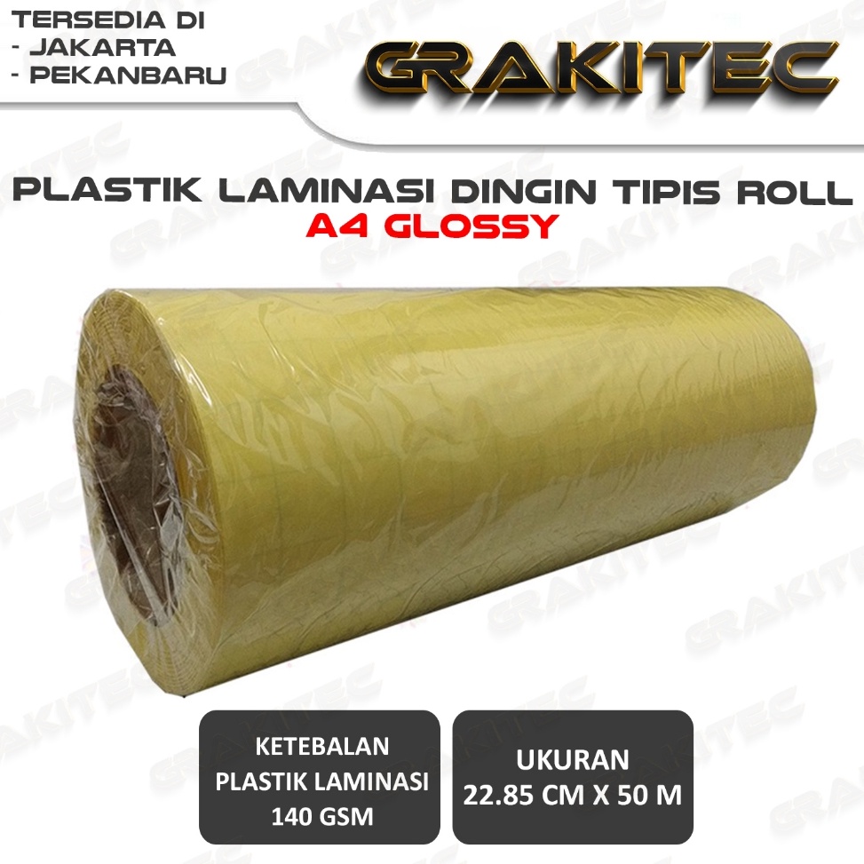 

Plastik Laminasi Dingin ROLL A4 5 METER DOFF GLOSSY n EH2