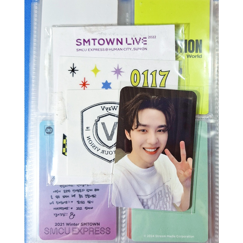PC Photocard Kun AR Tattoo Tatto Sticker MD SMTown live SMCU Express human city suwon 2022 WayV