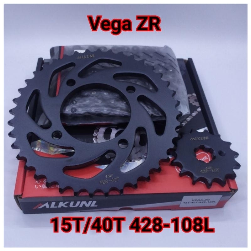 Mlkunl Gear Paket Gir Set Vega ZR RR Jupiter Z115 Robot Vega Force Fi Jupiter Z1 Rantai Choho 428 10