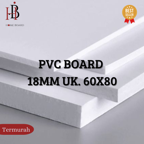 PVC Board 18mm Ukuran 60x80 | Custom PVC Foam Board Tebal 18mm | Bahan Maket Miniatur