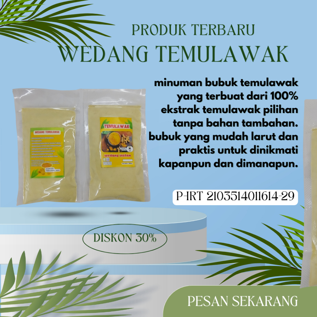 

Herbal Asam Lambung / Magh Bubuk Temulawak Instan
