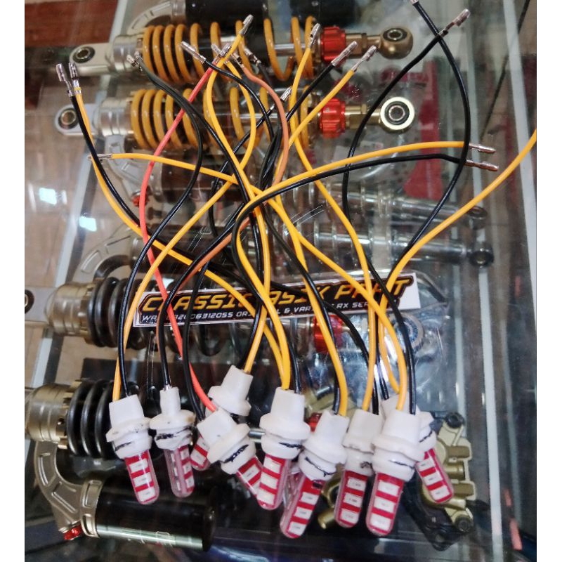 Lampu belakang rx king kedip set fiting lampu jely merah kedip