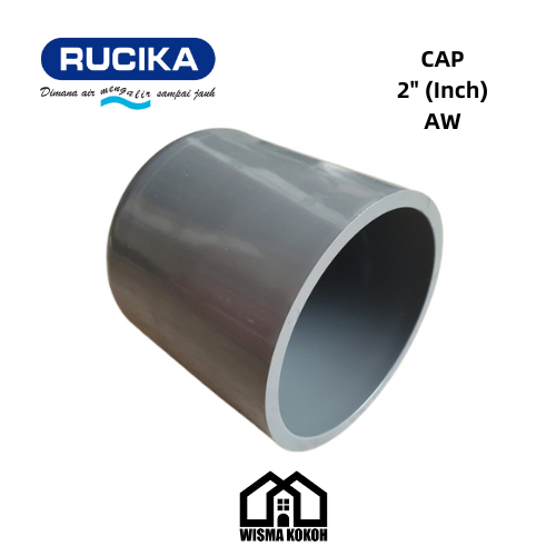 RUCIKA TUTUP PIPA / CAP / DOP PVC 2" (Inch) AW