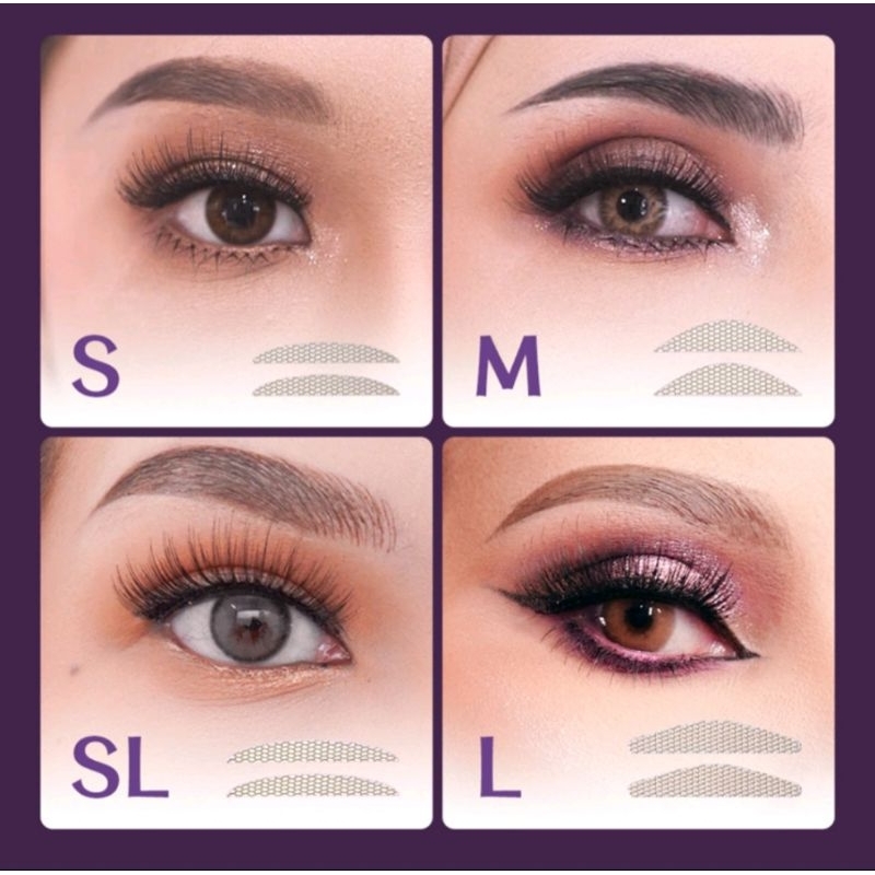 Haquhar* Eyelid veil x Nanath Nadia size S / SL / L , Per Lembar 