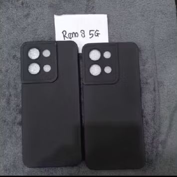 SOFTCASE PROCAMERA OPPO RENO 8 5G/RENO 8PRO 5G/RENO 8PRO PLUS 5G SLICON FULL BLACK