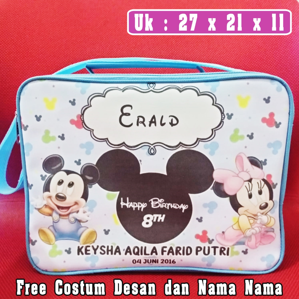 Tas Ultah Anak / Tas Ultah Anak Custom Nama / Tas Ultah / Tas Ultah Anak Custom Nama Termurah / Tas 