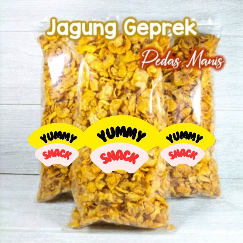 

Jagung Geprek Asin Pedes Krenyess 250gram