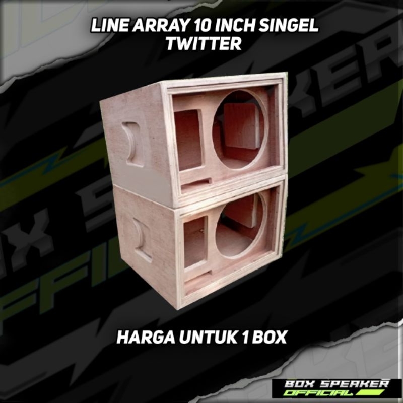 Box speaker line array 10 inch singel plus Twitter