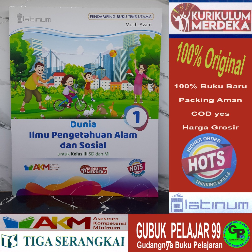 Ilmu Pengetahuan Alam dan Sosial (IPAS 1) Kelas 3 SD/MI Kurikulum Merdeka Platinum PT Tiga Serangkai