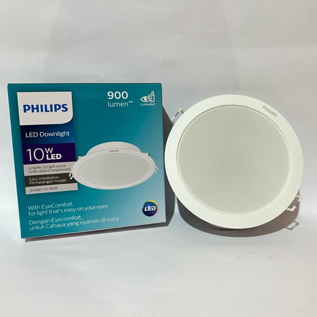 Philips Lampu Downlight Panel Light LED Essential Eridani Putih 10 Watt / Lampu Plafon Inbow SNI