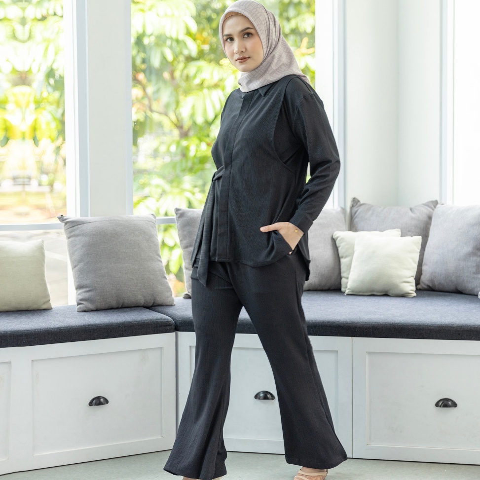 KODE R33D Nyonya Nursing Wear  Zinnia  Baju Ibu Hamil Dan Menyusui  WARMTH NNW X Dwihanda Collection