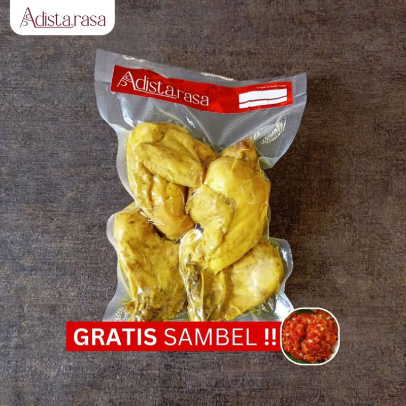 

Ayam ungkep BUMBU KUNING empuk praktis siap goreng 1 ekor Frozen GRATIS SAMBAL