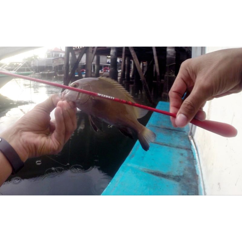 WeeBass red dragon 180cm Tegek Import Thailand - udang - tanago - micro fishing - ringan kuat