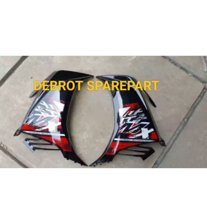 Caver bodi depan sayap depan kiri kanan yamaha Jupiter MX new tahun 2011 MX new 135 CC hitam sama Li