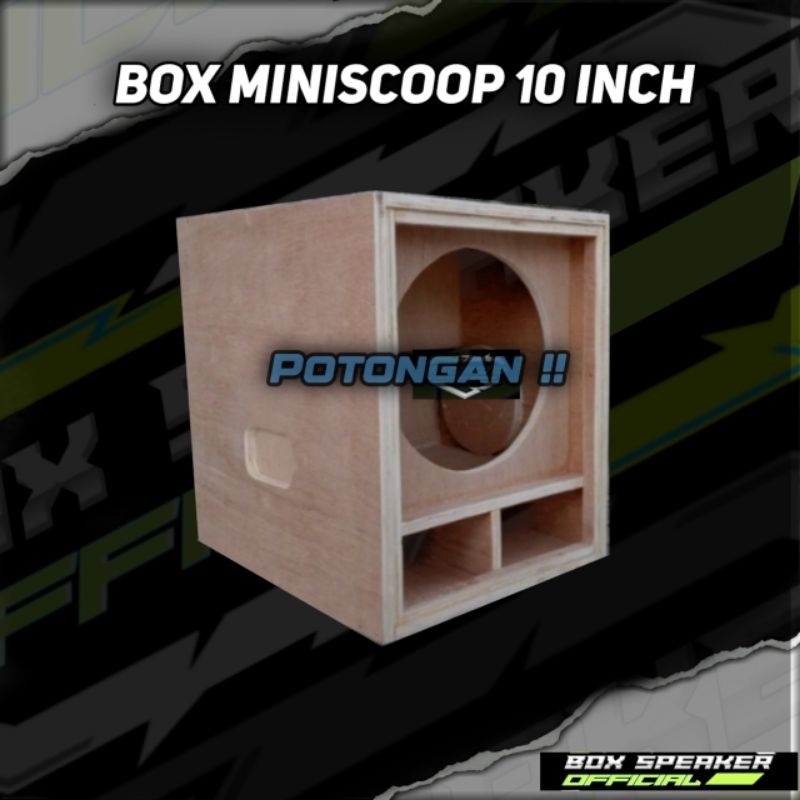 Potongan saja, Box miniscoop 10 inch singel box speaker