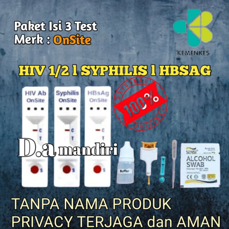 paket murah hiv syphilis hbsag card 1 paket dapat 3 tes pemeriksaan - Merk Nova Test