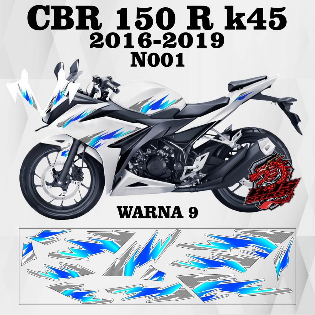 Stiker CBR 150 r k45r 2016 / Striping CBR 150 r k45r 2016 / Stiker Sticker Decal CBR 150 r k45r 2016