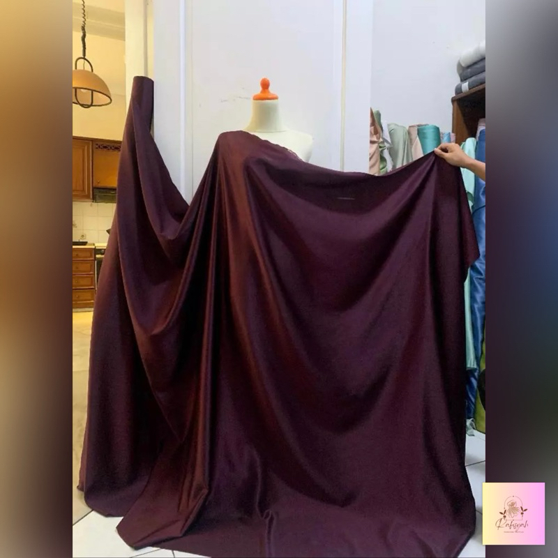 Mb Bahan Kain Maxmara Burgundy Premium Lembut Adem