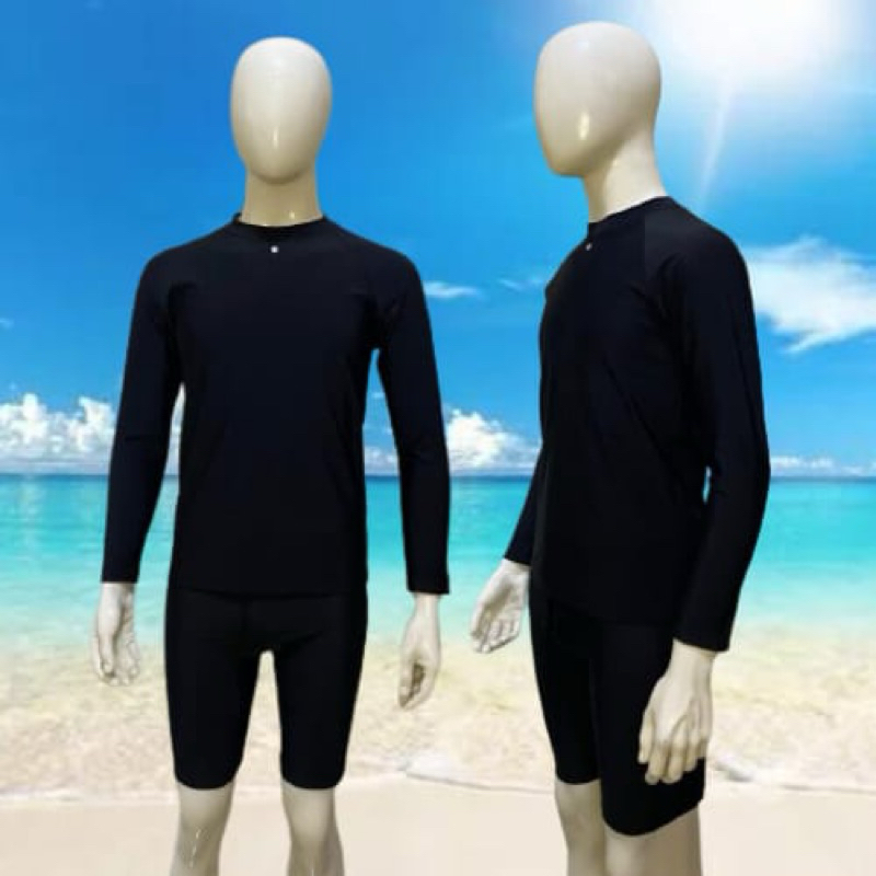 Baju renang pria dewasa | Baju renang setelan dewasa lengan panjang HS-STPJ02
