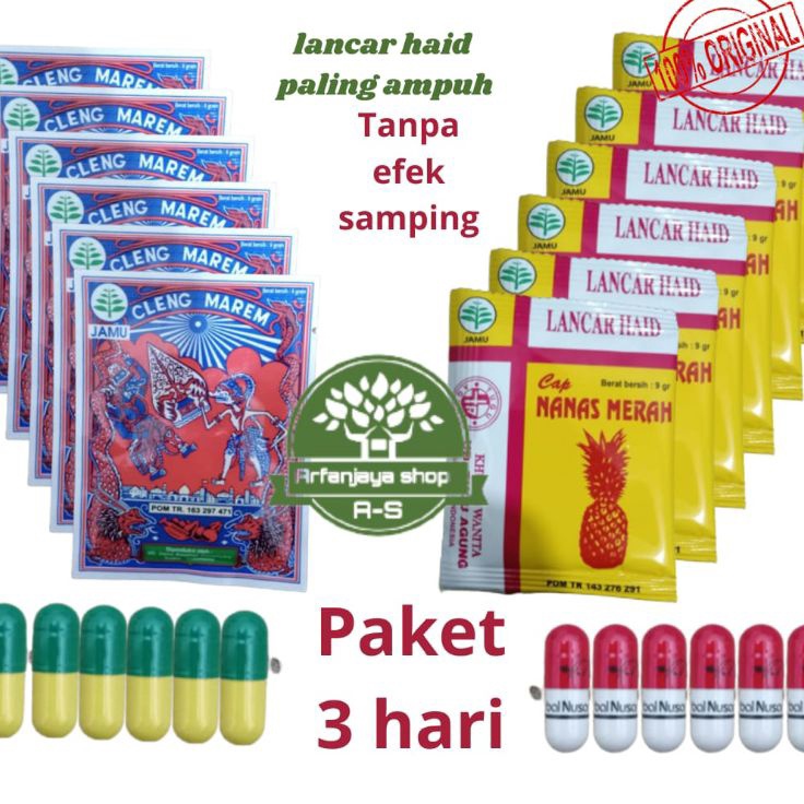 

Flash Sale Jamu telat haid wayang nanas paket 3 hari