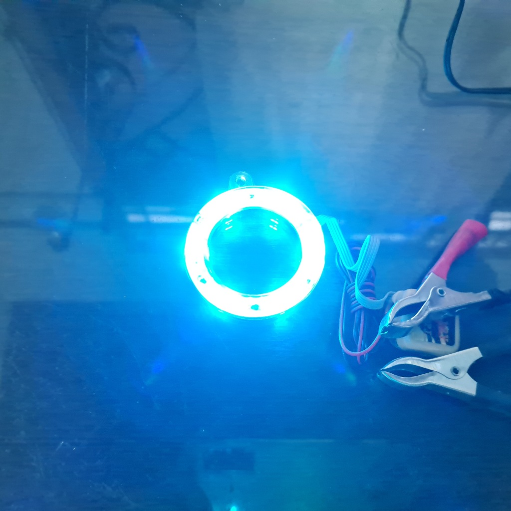 Lampu Variasi Motor Angel Eye Ring LED  warna Rainbow RGB