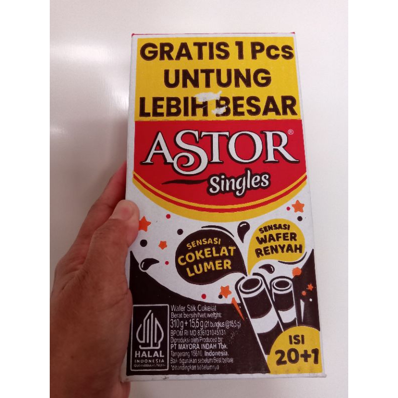 

astor single box 300gram/wafer stik coklat/wafer ROLL/cemilan