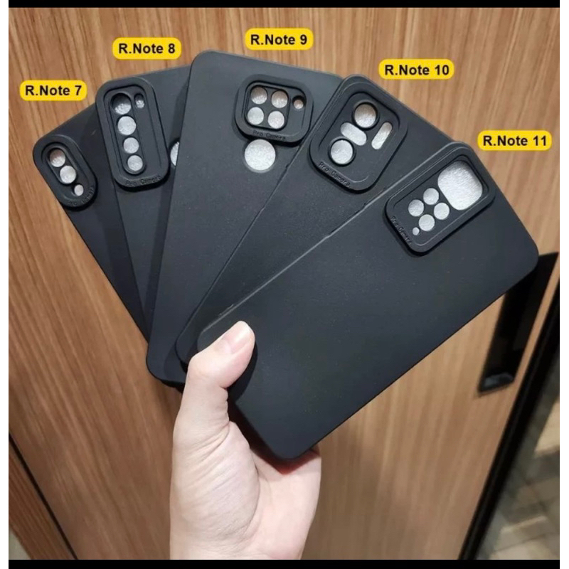 Case/Casing Case/Casing Pro Camera Redmi Note 7/8/9/10/11/13/All Type SoftCase Full Black